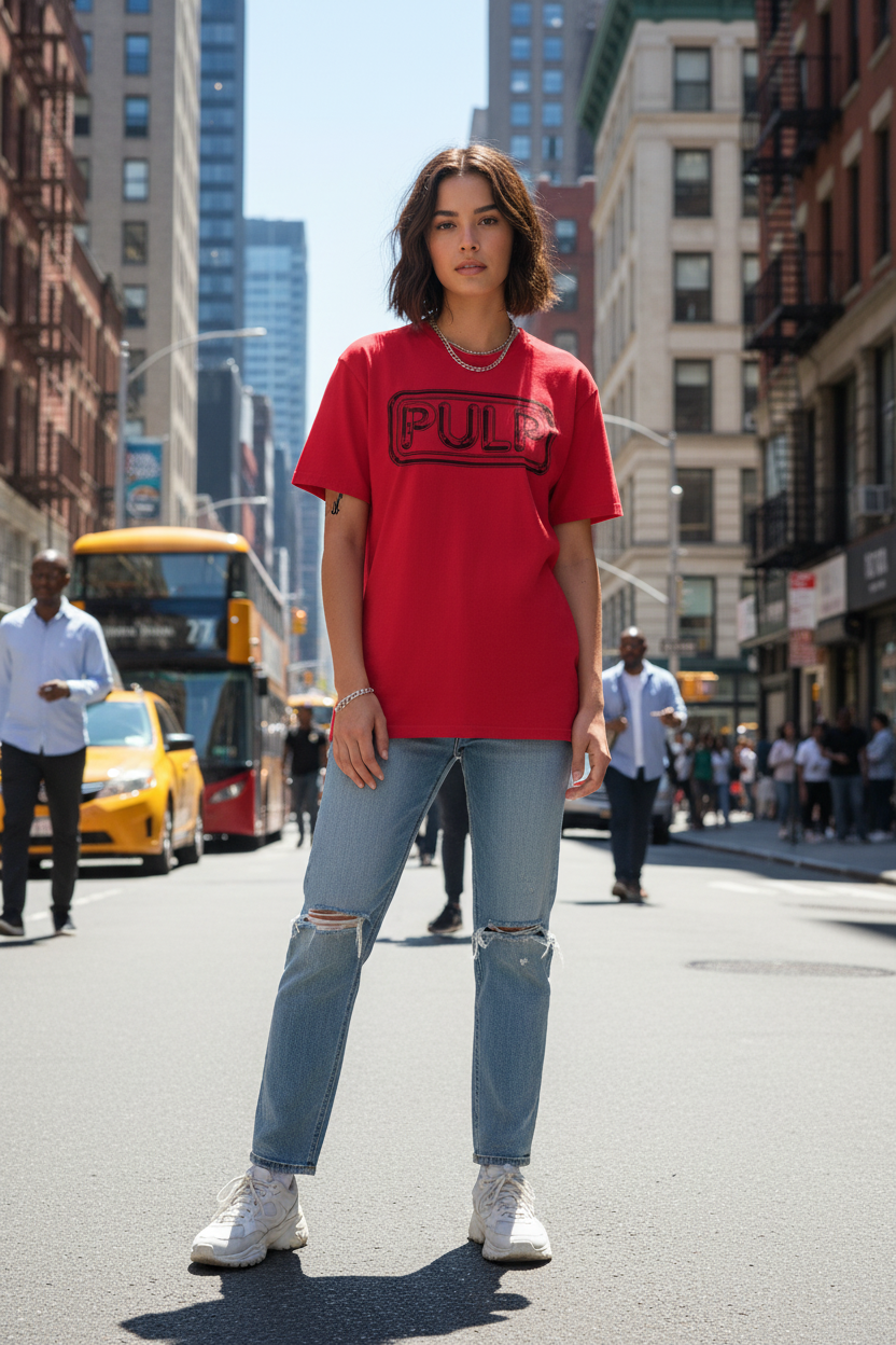 Red PULP Tee - Urban Lifestyle