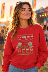 Red T-shirt, female music festival mockup