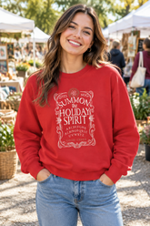 Red T-shirt, outdoor market mockup