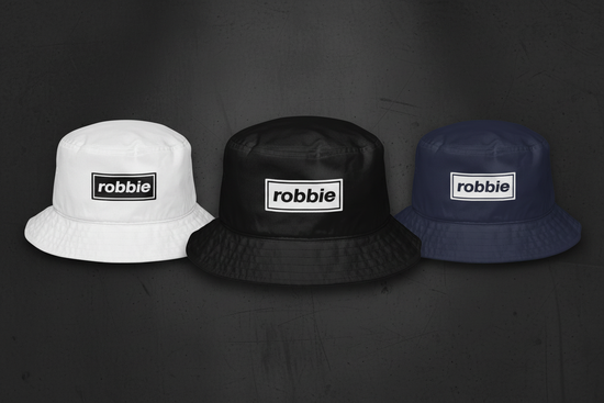 Robbie bucket hat all colourways collage