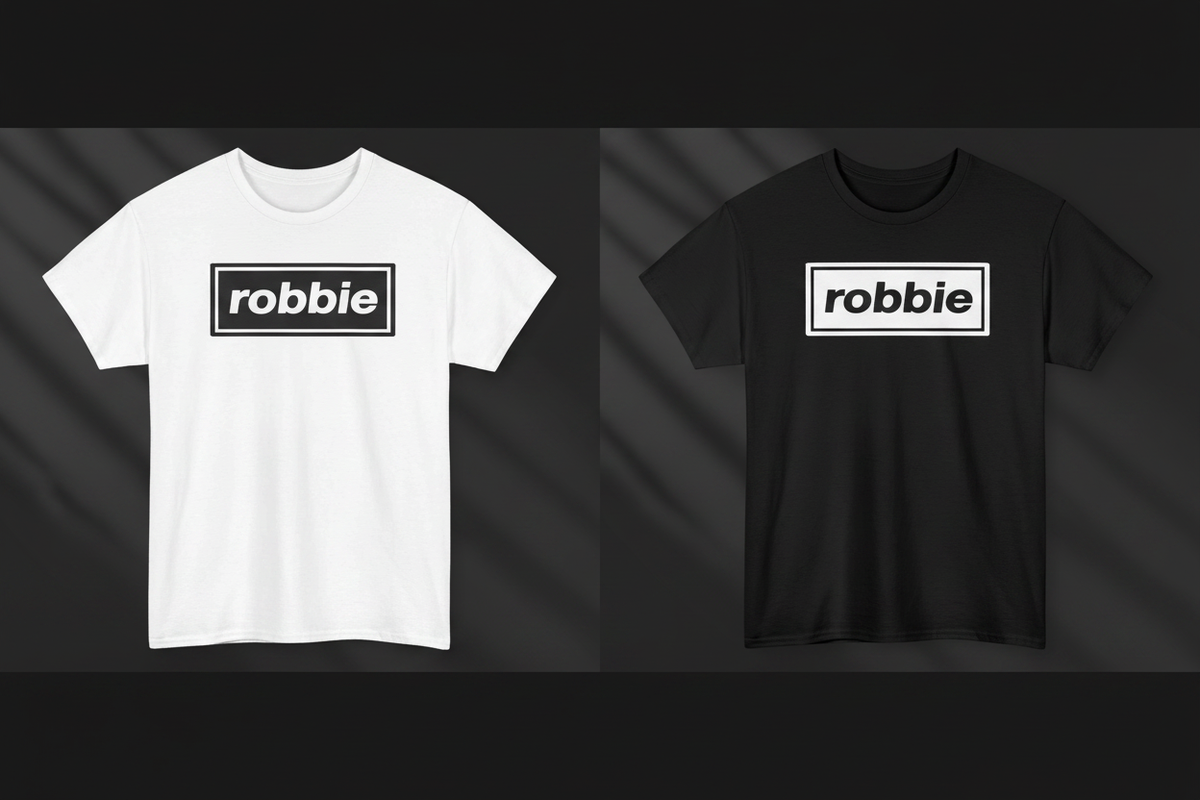 Robbie tee both colourways collage