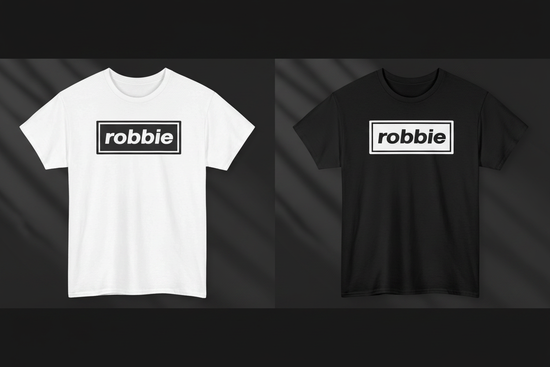 Robbie tee both colourways collage