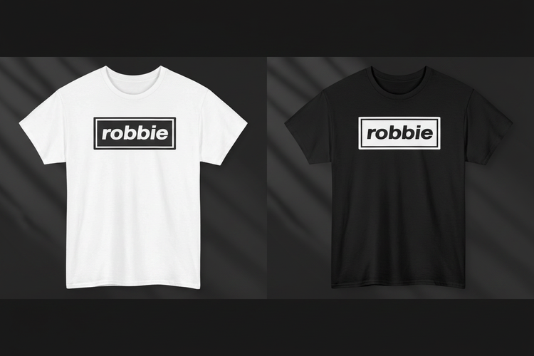 Robbie tee both colourways collage