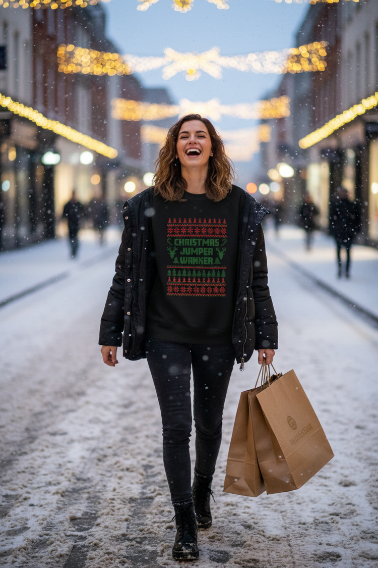 Snowy High Street - Black