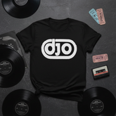 Vinyl flat lay mockup