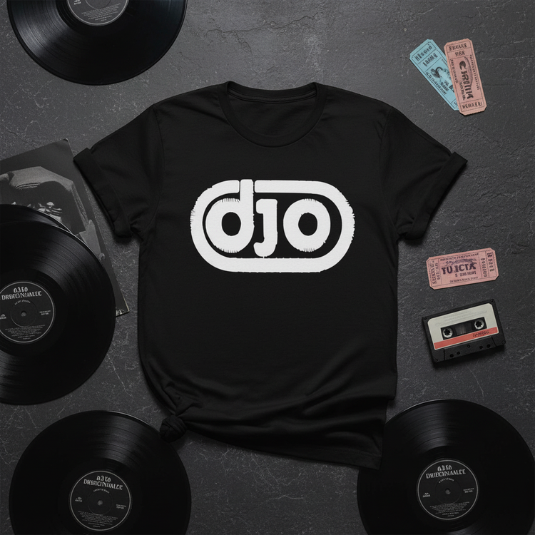 Vinyl flat lay mockup