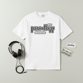 White Tee Flat Lay
