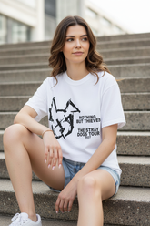 White Tee Three Quarter