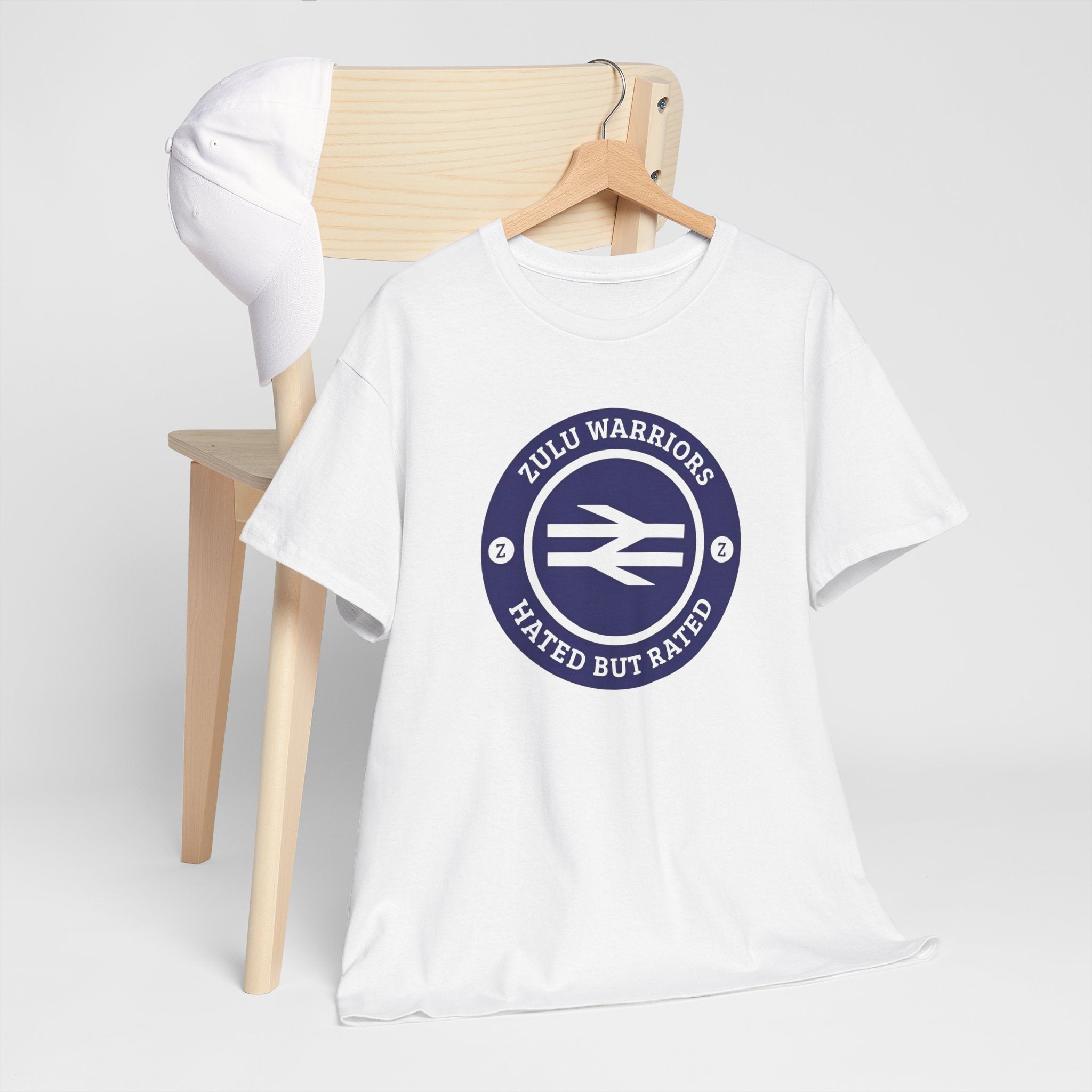 Birmingham City Zulu Warriors T-shirt featuring football design and Love2Print branding, displayed flat with bold graphics.